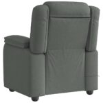 Fauteuil de massage inclinable Gris foncé Tissu – Image 4