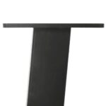 Table à manger marron clair bois de chêne massif ovale – Image 10