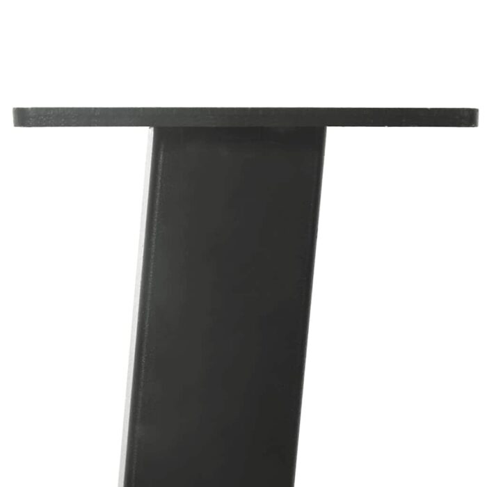 Table à manger marron clair bois de chêne massif ovale – Image 10