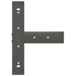 Table à manger marron clair bois de chêne massif ovale – Image 6