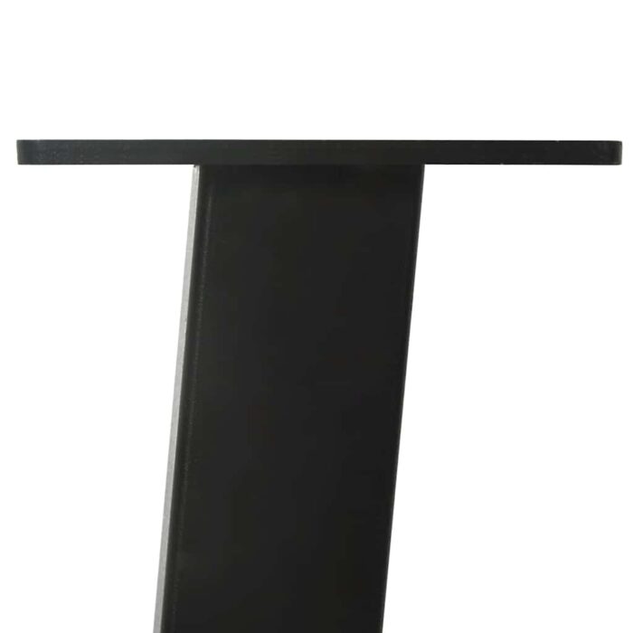 Table à manger marron clair bois de chêne massif ovale – Image 10