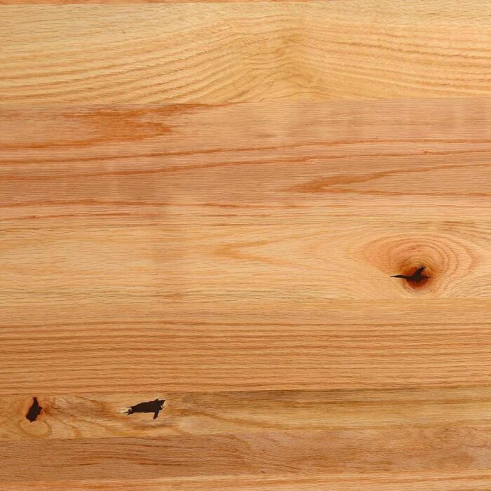Table à manger marron clair bois de chêne massif ovale – Image 11