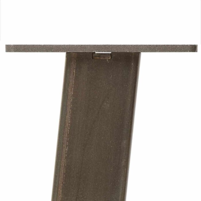 Table à manger marron clair bois de chêne massif ovale – Image 10