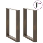 Table à manger marron clair bois de chêne massif ovale – Image 10