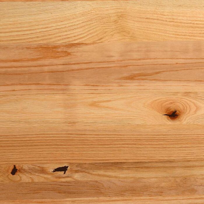 Table à manger marron clair bois de chêne massif ovale – Image 11