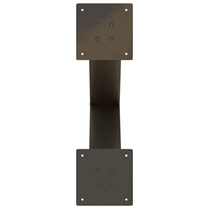 Table à manger marron clair bois de chêne massif ovale – Image 6