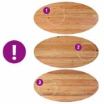 Table à manger marron clair bois de chêne massif ovale – Image 7