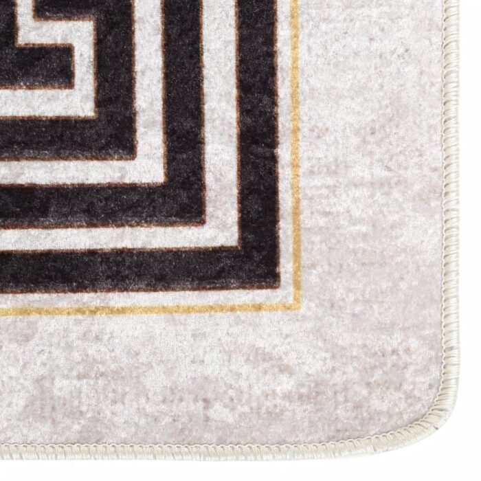 Tapis Beige 160 x230 VIDAXL : Douceur & Sécurité – Image 4