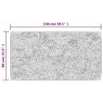 Tapis lavable antidérapant 80x150 cm Gris – Image 4