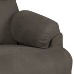 Fauteuil inclinable gris foncé tissu microfibre – Image 5