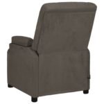 Fauteuil de massage gris foncé tissu microfibre – Image 4