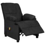 Fauteuil de massage noir tissu microfibre – Image 2