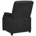 Fauteuil de massage noir tissu microfibre – Image 4