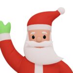 Père Noël gonflable avec LED 370 cm – Image 4