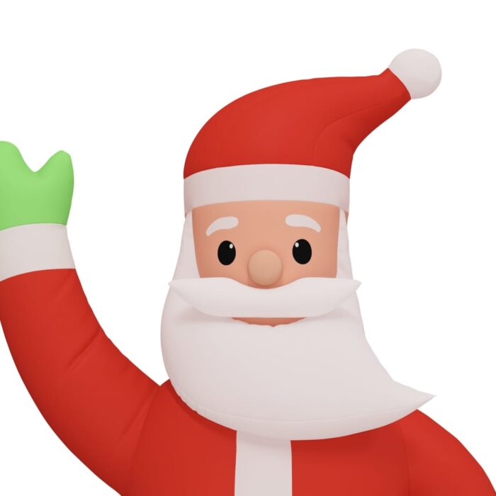 Père Noël gonflable avec LED 370 cm – Image 4