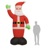 Père Noël gonflable avec LED 370 cm – Image 9