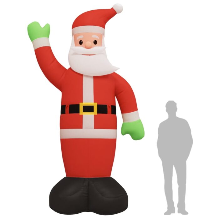 Père Noël gonflable avec LED 370 cm – Image 9