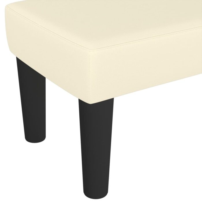 Banc Crème 70x30x30 cm Similicuir – Image 3