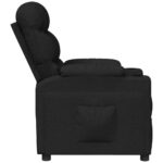Fauteuil inclinable Noir Tissu – Image 2