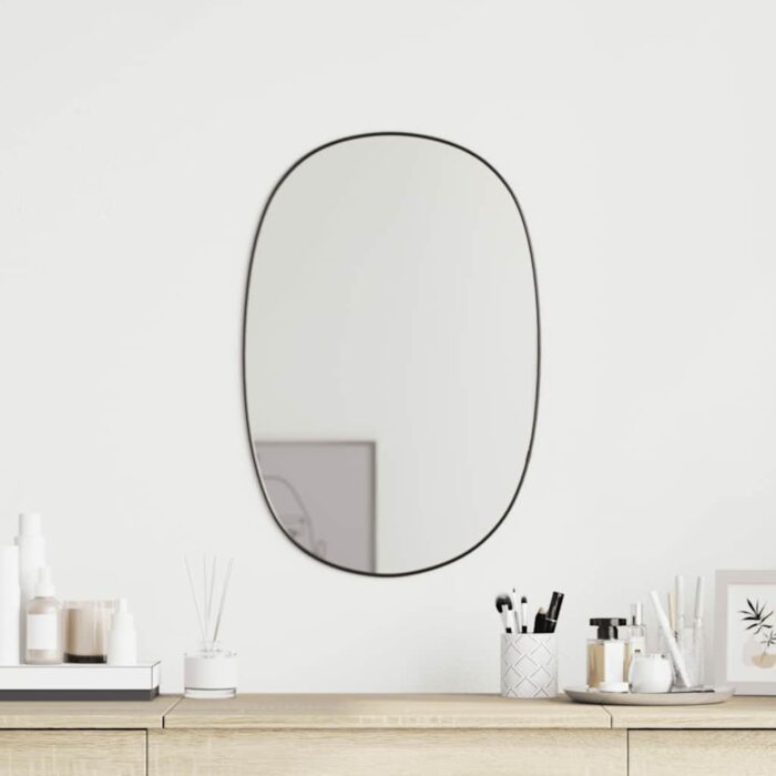 Miroir mural Noir 50x35 cm – Image 1