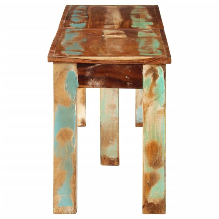 Banc 160x35x46 cm bois de récupération massif – Image 2
