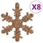 Ensemble de boules de Noël 111 pièces doré rose polystyrène – Image 7