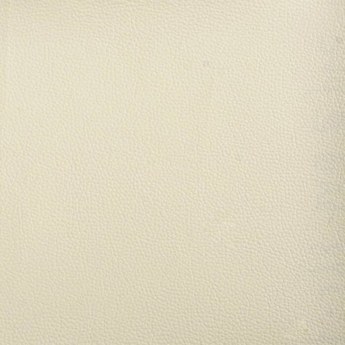 Fauteuil inclinable de massage et repose-pieds crème similicuir – Image 8