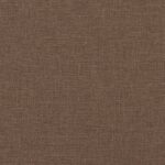 Fauteuil inclinable avec repose-pieds marron tissu – Image 6