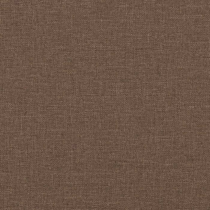 Fauteuil inclinable avec repose-pieds marron tissu – Image 6