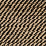 Panier de rangement avec couvercle noir et beige Ø37x50cm coton – Image 6