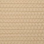 Panier de rangement avec couvercle noir et beige Ø37x50cm coton – Image 7