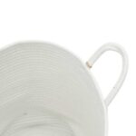 Panier de rangement blanc Ø40x35 cm coton – Image 4