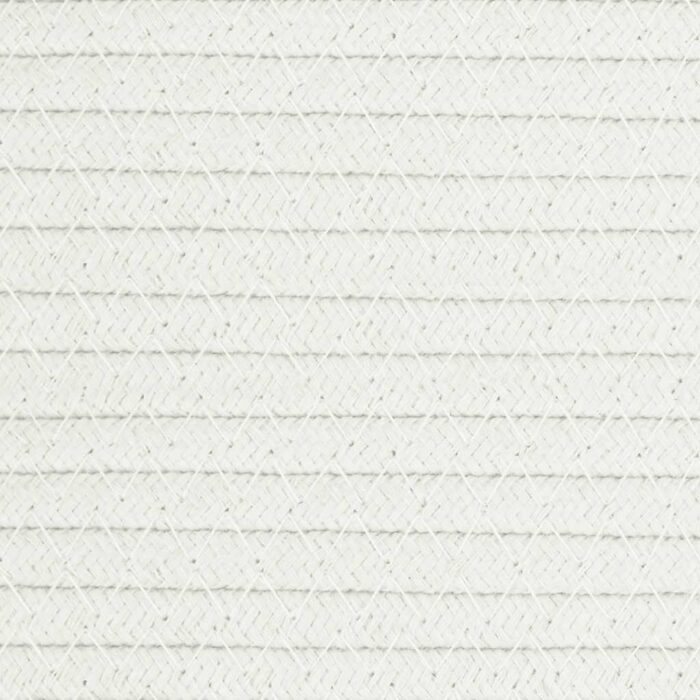 Panier de rangement blanc Ø40x35 cm coton – Image 5