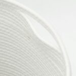 Panier de rangement et couvercle marron et blanc Ø40x35cm coton – Image 5