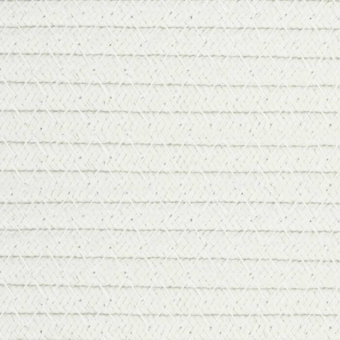 Panier de rangement et couvercle marron et blanc Ø40x35cm coton – Image 7