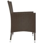 Lot de 2 chaises de jardin avec coussins en polyrotin marron (Royaume-Uni, Irlande, Finlande et Norvège uniquement) – Image 3