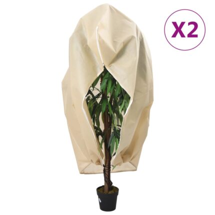 Housses de protection pour plantes avec fermeture éclair 2 pcs