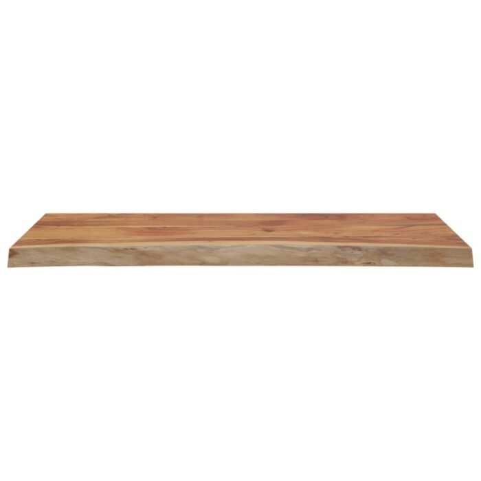 Comptoir de salle de bain 140x60x3,8 cm rectangulaire acacia – Image 2