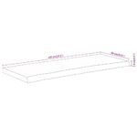 Comptoir de salle de bain 140x60x3,8 cm rectangulaire acacia – Image 6