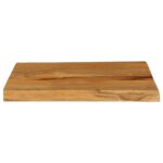 Dessus de table 70x40x3,8 cm bord vivant bois massif manguier – Image 2