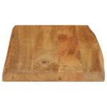 Dessus de table 70x40x3,8 cm bord vivant bois massif manguier – Image 3