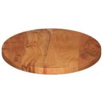 Dessus de table 100x50x3,8 cm ovale bois massif d'acacia – Image 3