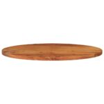 Dessus de table 110x50x3,8 cm ovale bois massif d'acacia – Image 2
