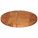 Dessus de table 110x50x3,8 cm ovale bois massif d'acacia – Image 3
