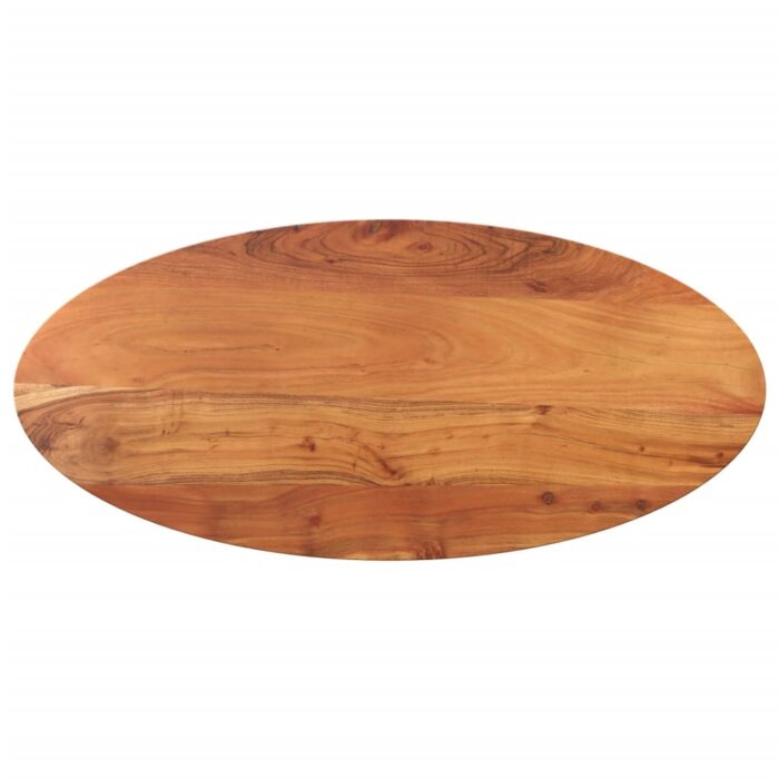Dessus de table 120x60x3,8 cm ovale bois massif d'acacia – Image 1