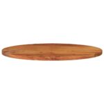 Dessus de table 120x60x3,8 cm ovale bois massif d'acacia – Image 2
