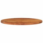 Dessus de table 140x60x3,8 cm ovale bois massif d'acacia – Image 2