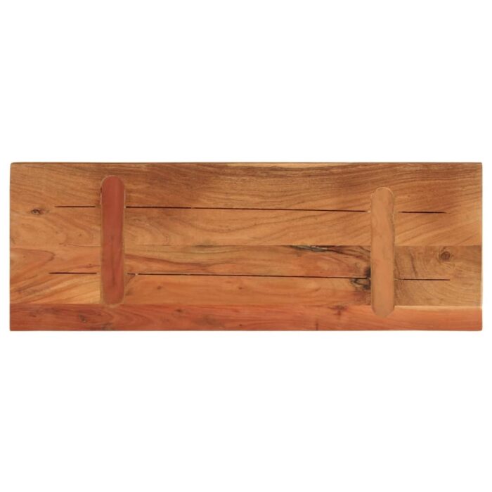 Dessus de table 70x20x2,5 cm rectangulaire bois massif d'acacia – Image 3