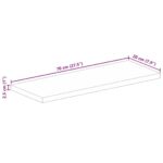 Dessus de table 70x20x2,5 cm rectangulaire bois massif d'acacia – Image 7