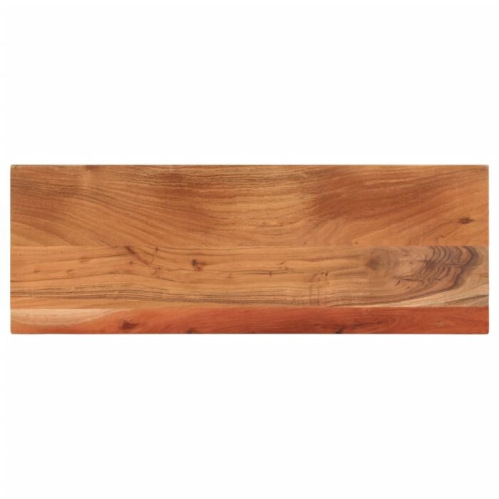 Dessus de table 80x20x2,5 cm rectangulaire bois massif d'acacia – Image 1